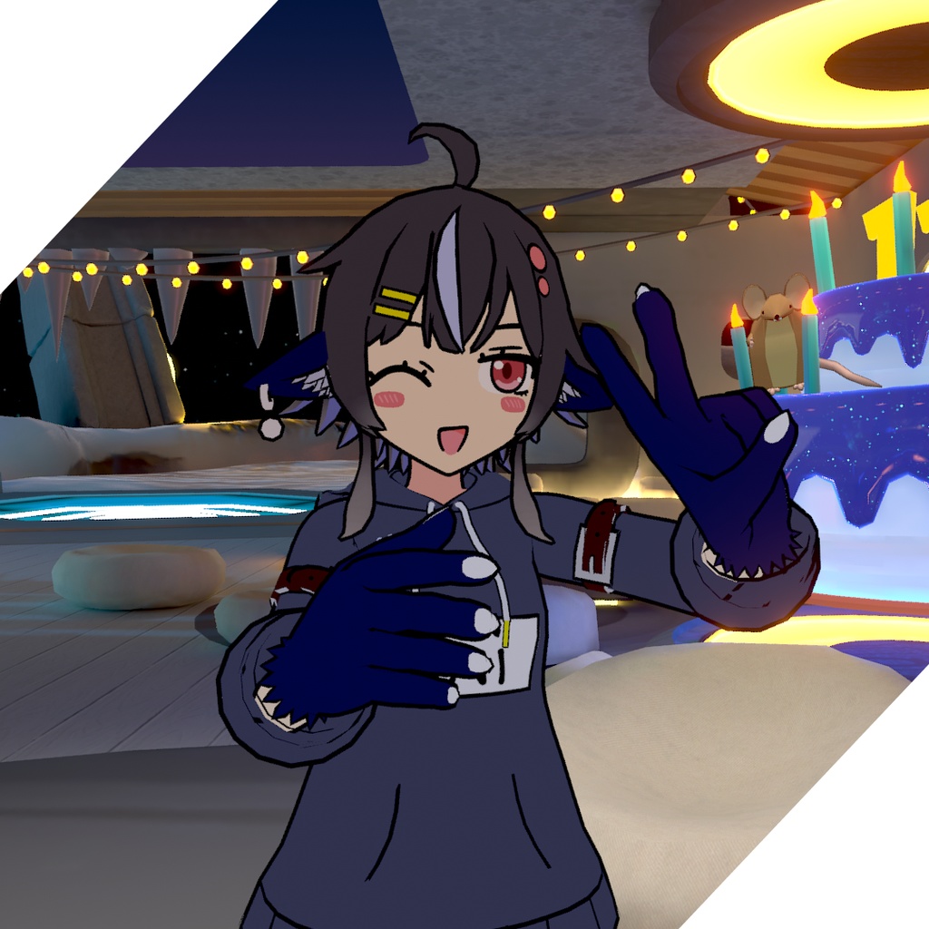 イナ【VRChat向けアバター】 ー ina for VRChat avator