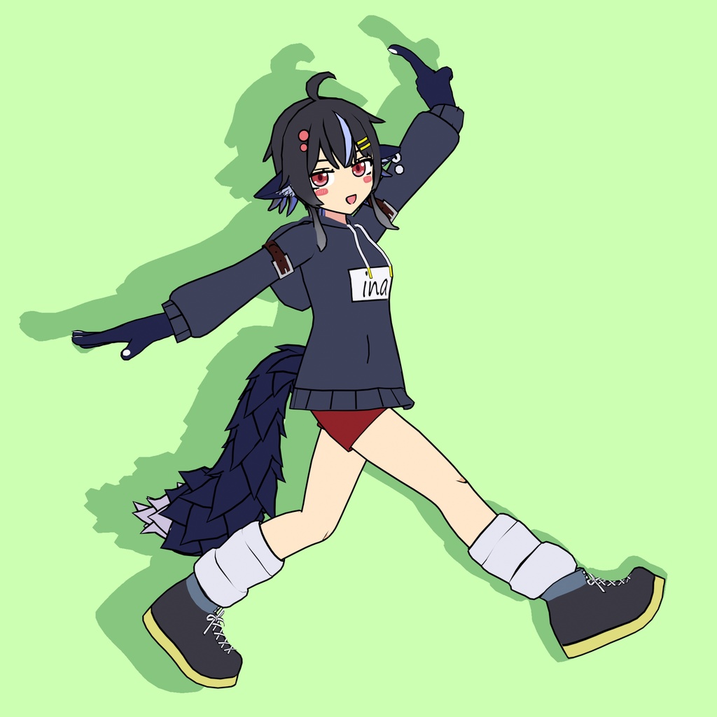 イナ【VRChat向けアバター】 ー ina for VRChat avator