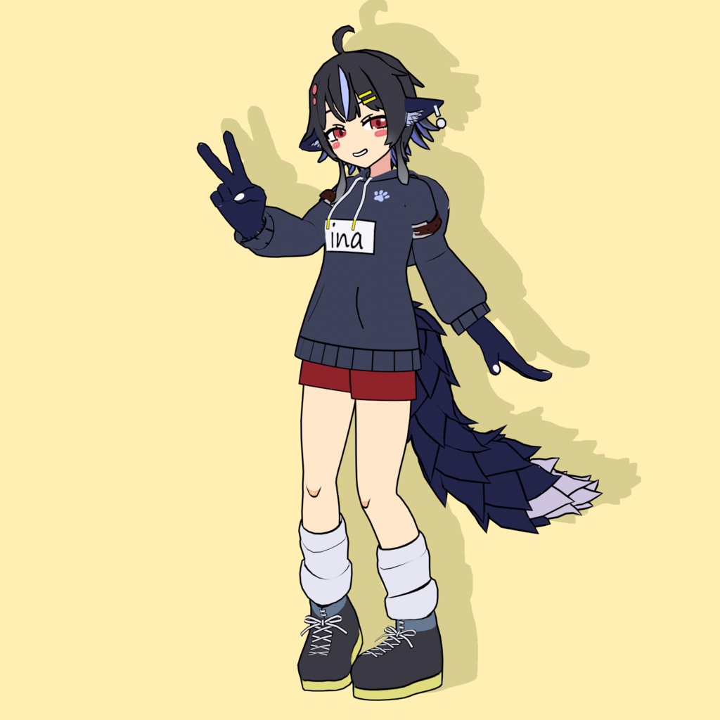 イナ【VRChat向けアバター】 ー ina for VRChat avator
