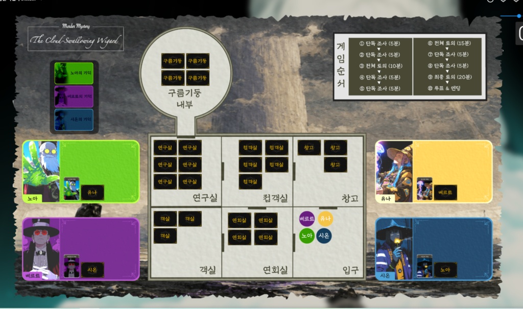 구름을 삼킨 마법사 「4인용 머더미스터리」