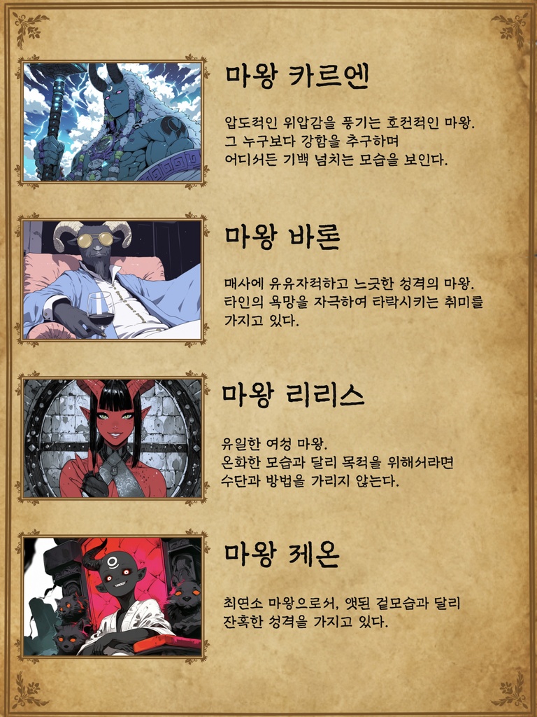 용사토벌 마왕파티 「4인용 머더미스터리」