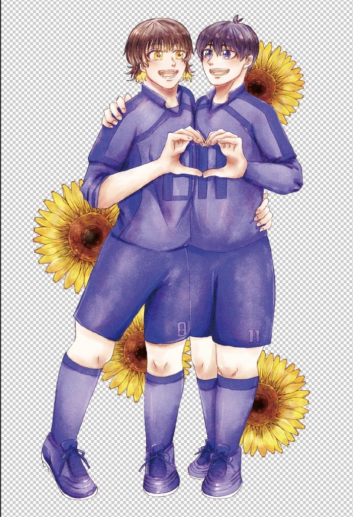 潔✕蜂楽で作るハート！アクリルスタンド