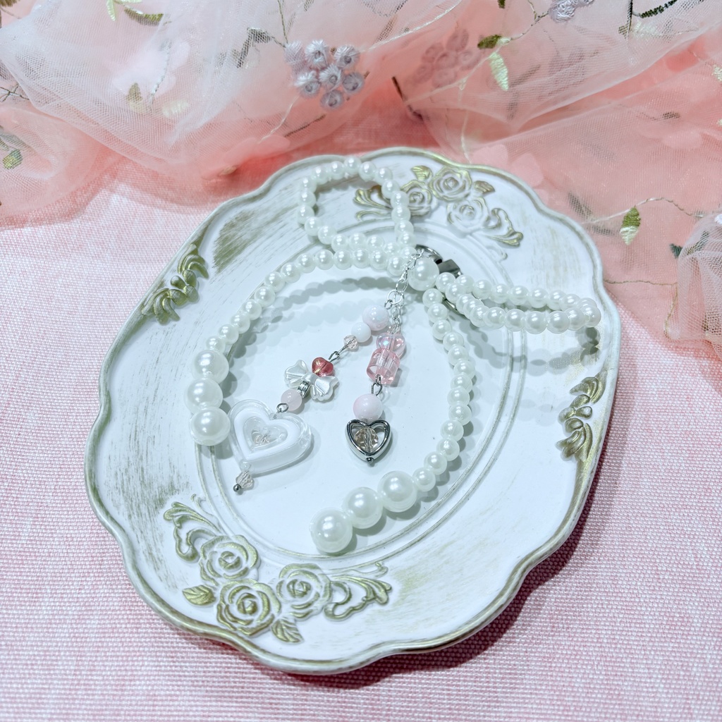 ハンドメイド ビーズキーホルダー