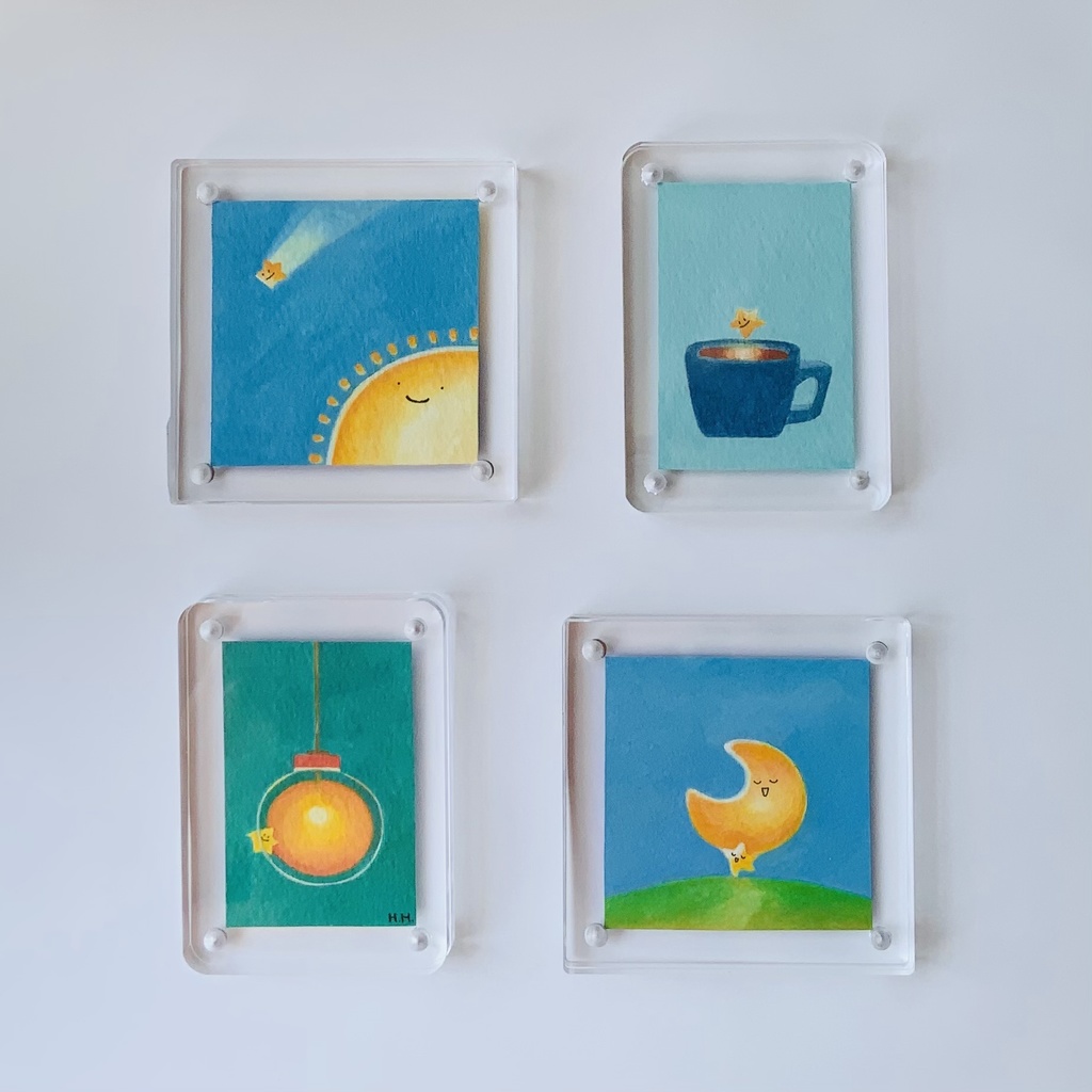 星の原画アクリルフレーム(4種)