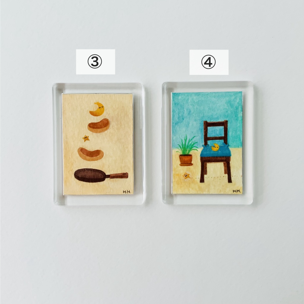 原画マグネット(4種類)・原画クリップ(1種類)