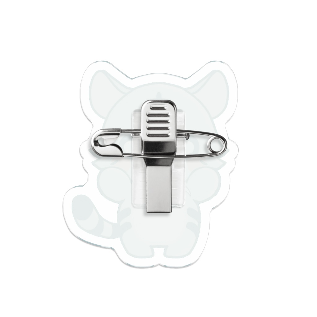 ホワイトタイガー アクリルバッジ