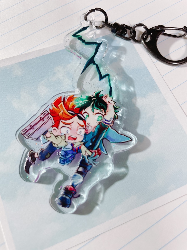 出ロデ 黒鞭アクリルキーホルダー