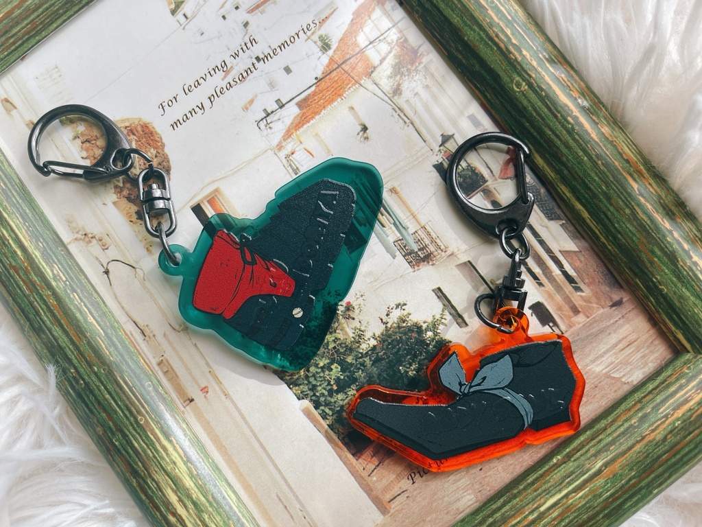 出ロデ 靴デザインアクリルキーホルダー