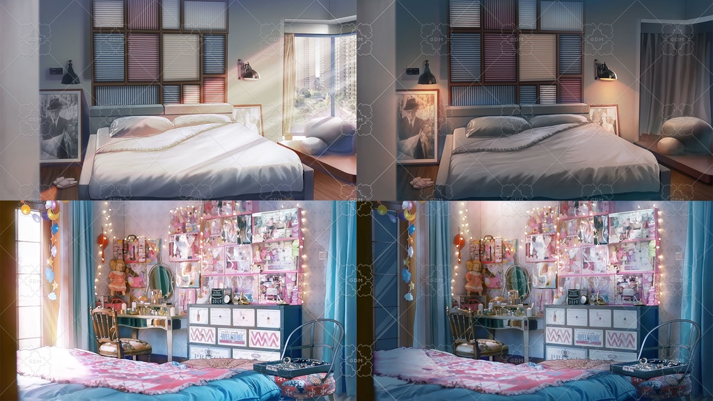 【ゲーム素材】現代都市背景素材