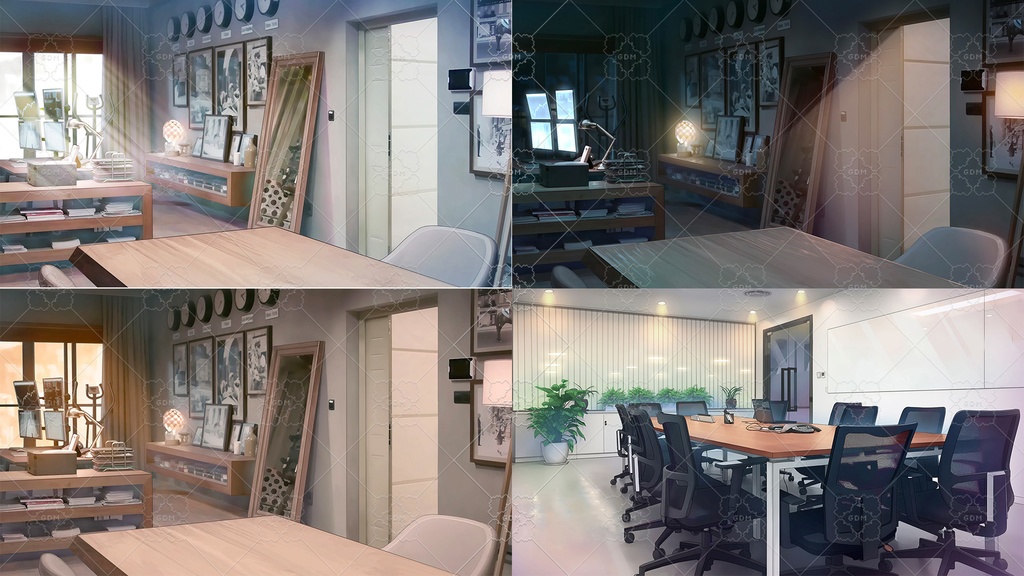 【ゲーム素材】現代都市背景素材