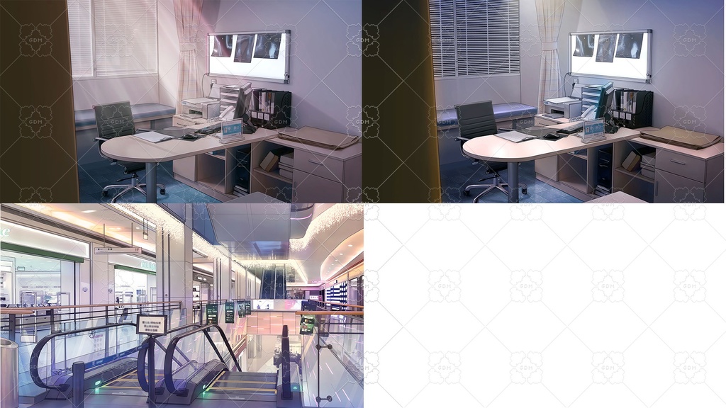 【ゲーム素材】現代都市背景素材