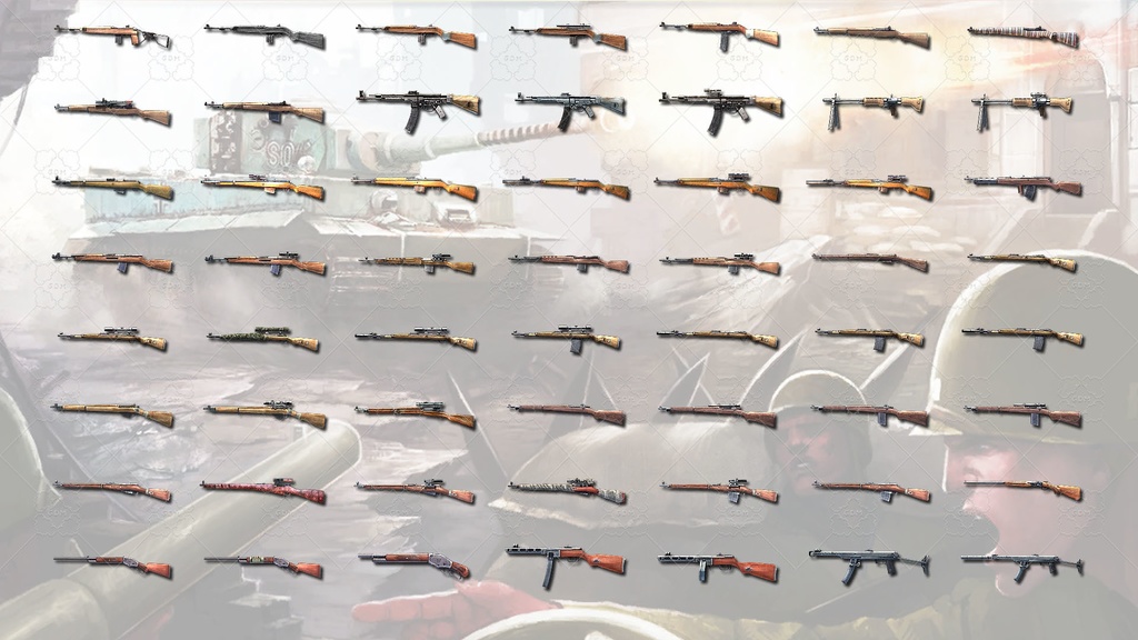 【ゲーム素材】WW2 ICONS: 武器とアイテム