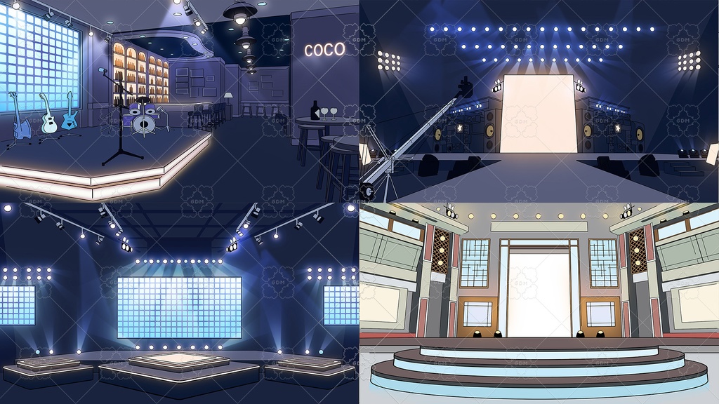 【ゲーム素材】マンガ風背景素材