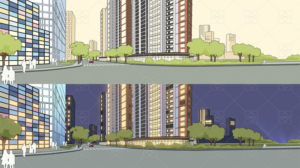 【ゲーム素材】マンガ風背景素材