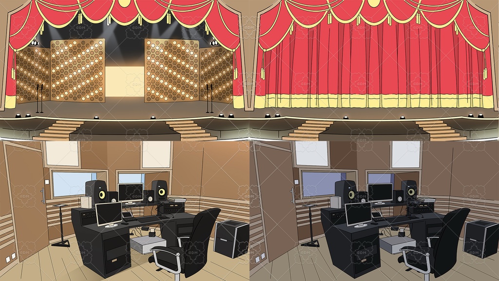 【ゲーム素材】マンガ風背景素材