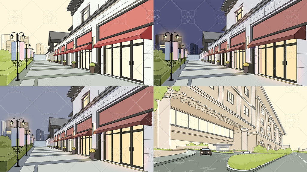 【ゲーム素材】マンガ風背景素材