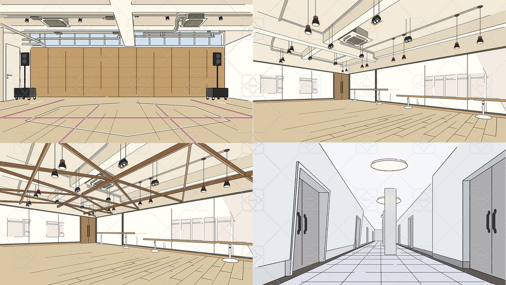 【ゲーム素材】マンガ風背景素材