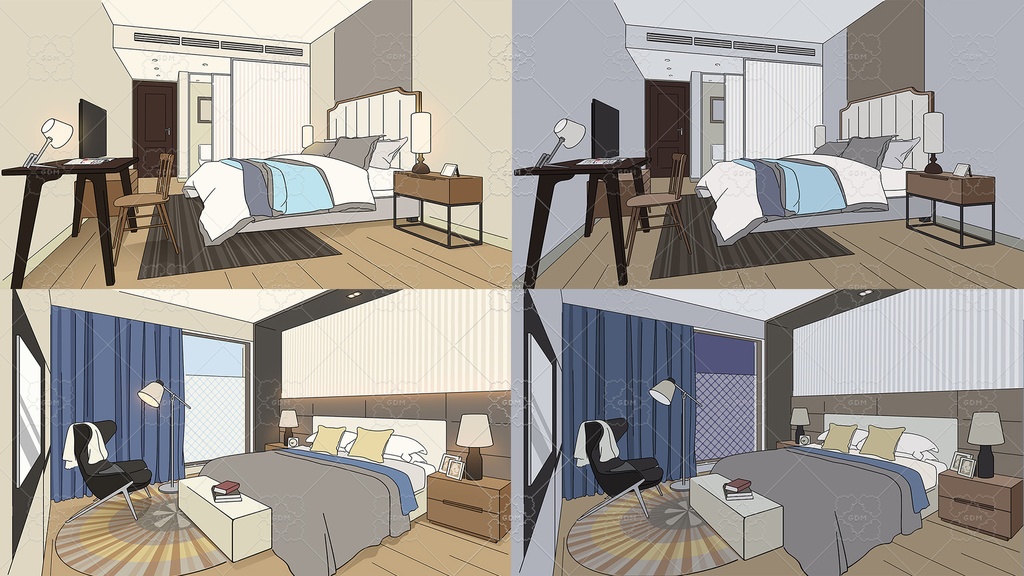 【ゲーム素材】マンガ風背景素材