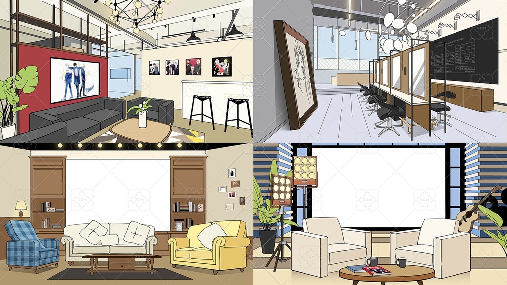 【ゲーム素材】マンガ風背景素材