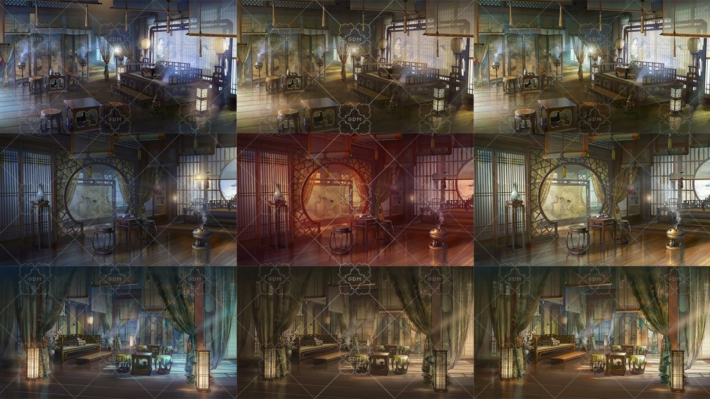 【ゲーム素材】中華風背景素材