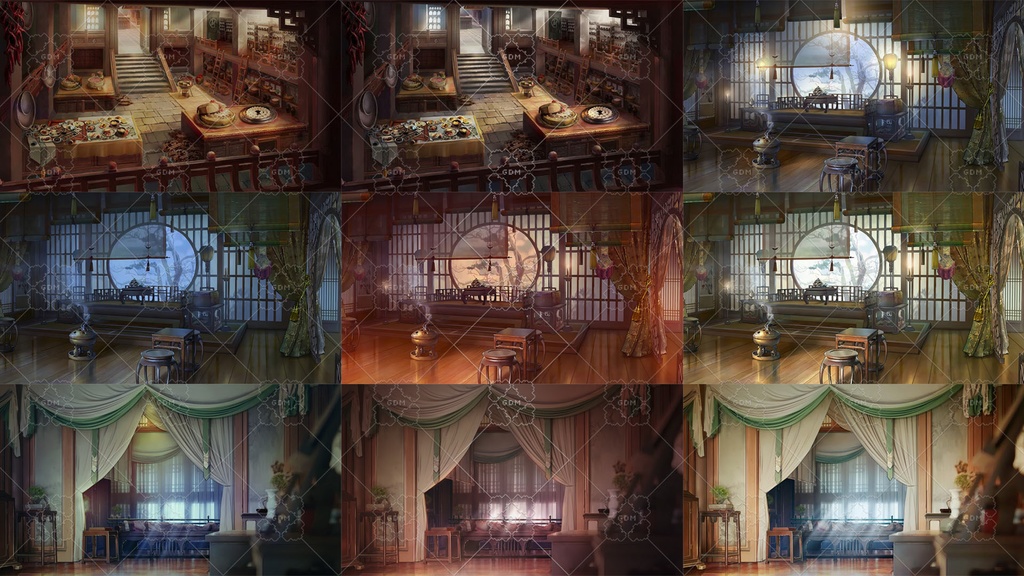 【ゲーム素材】中華風背景素材