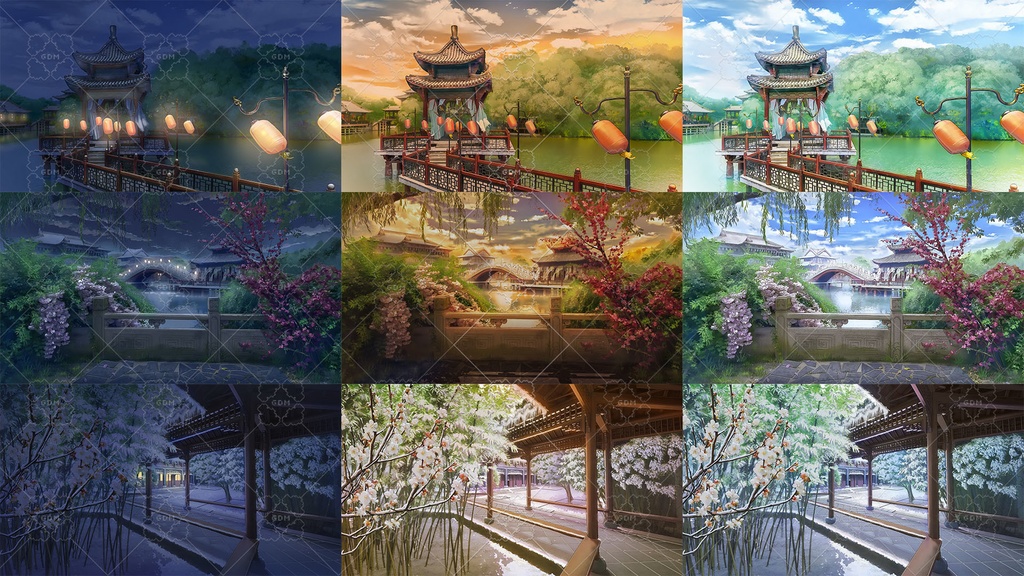 【ゲーム素材】中華風背景素材