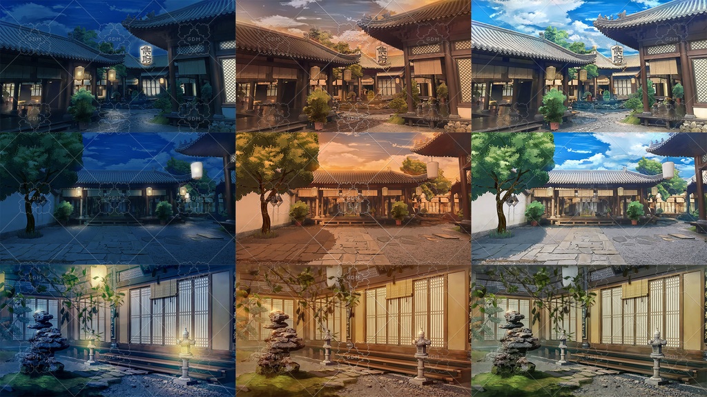 【ゲーム素材】中華風背景素材