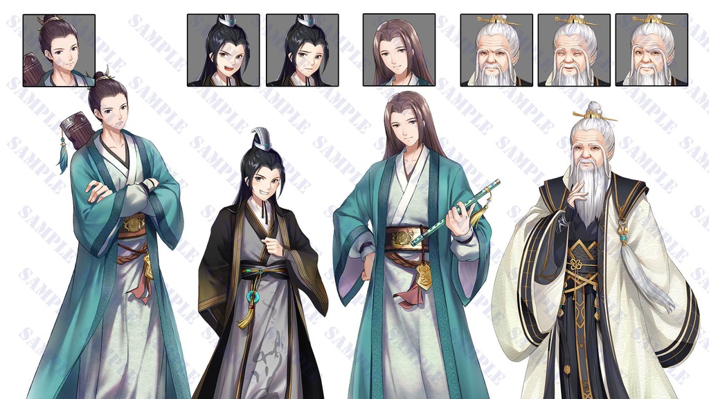 【ゲーム素材】中華風キャラクター立ち絵