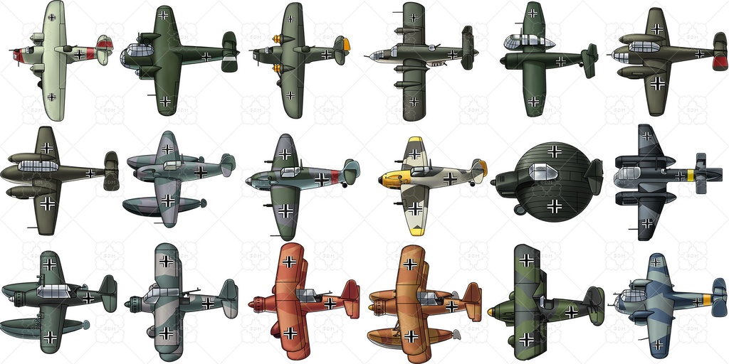 【ゲーム素材】第二次世界大戦の戦闘機