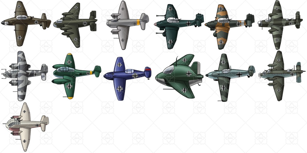 【ゲーム素材】第二次世界大戦の戦闘機