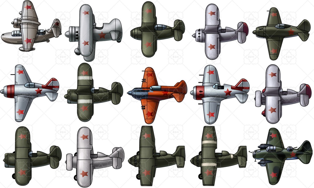 【ゲーム素材】第二次世界大戦の戦闘機