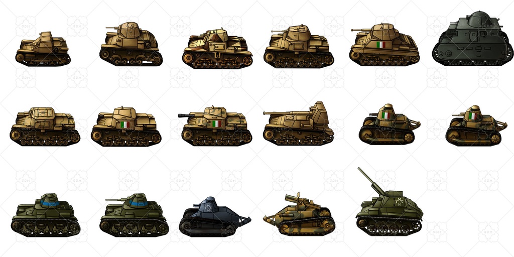 【ゲーム素材】第二次世界大戦の戦車