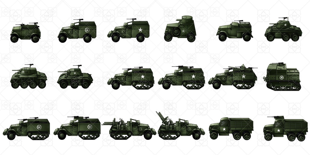 【ゲーム素材】第二次世界大戦の戦車