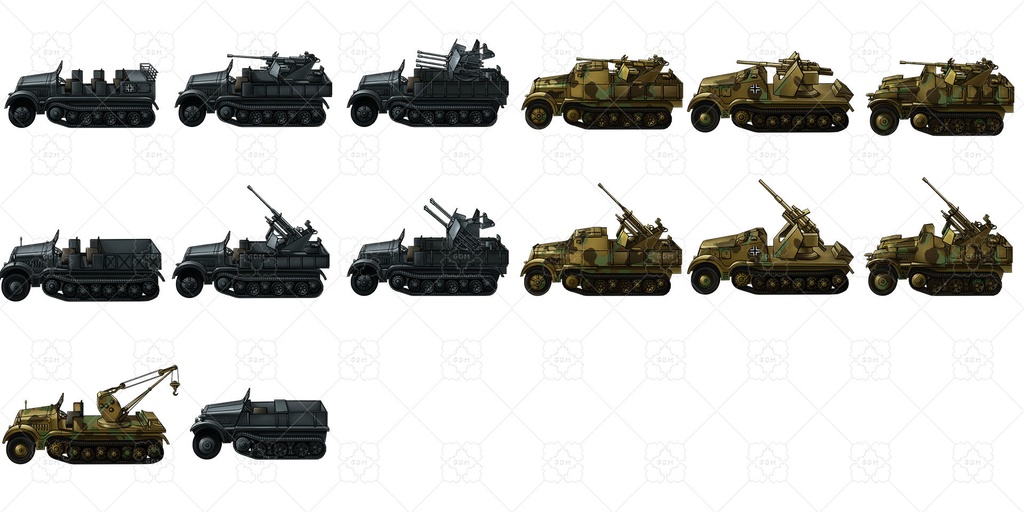 【ゲーム素材】第二次世界大戦の戦車