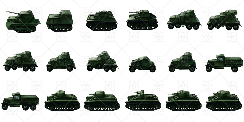 【ゲーム素材】第二次世界大戦の戦車