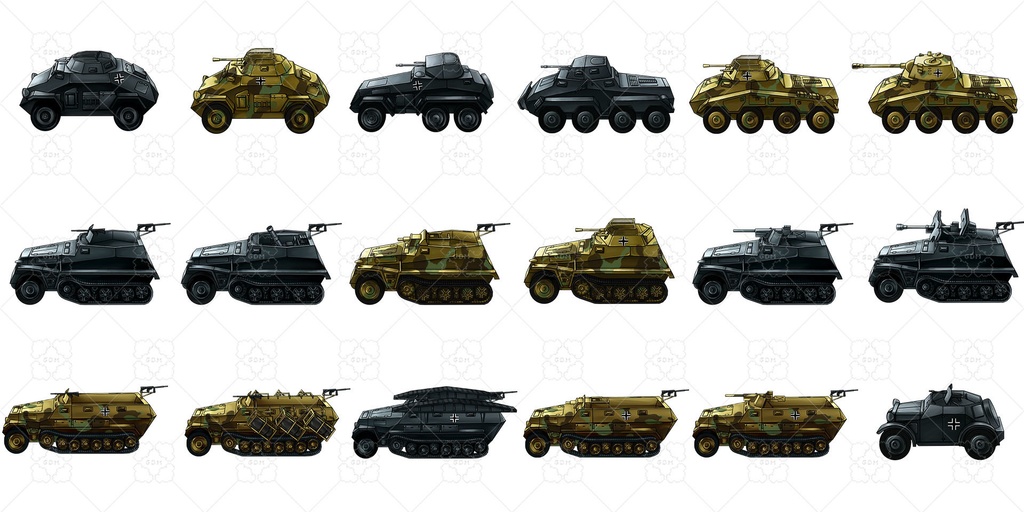 【ゲーム素材】第二次世界大戦の戦車