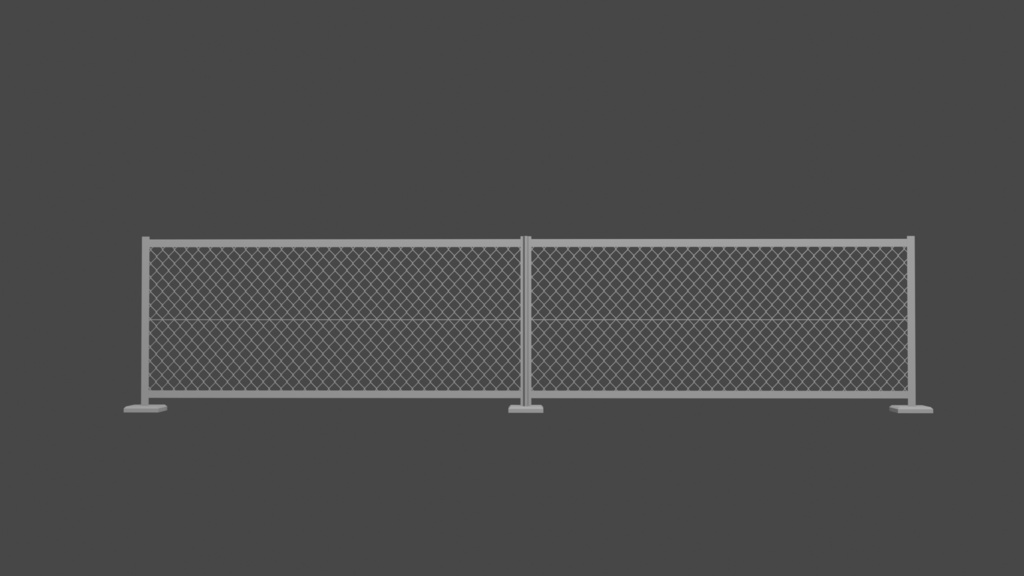 ネットフェンス　３D