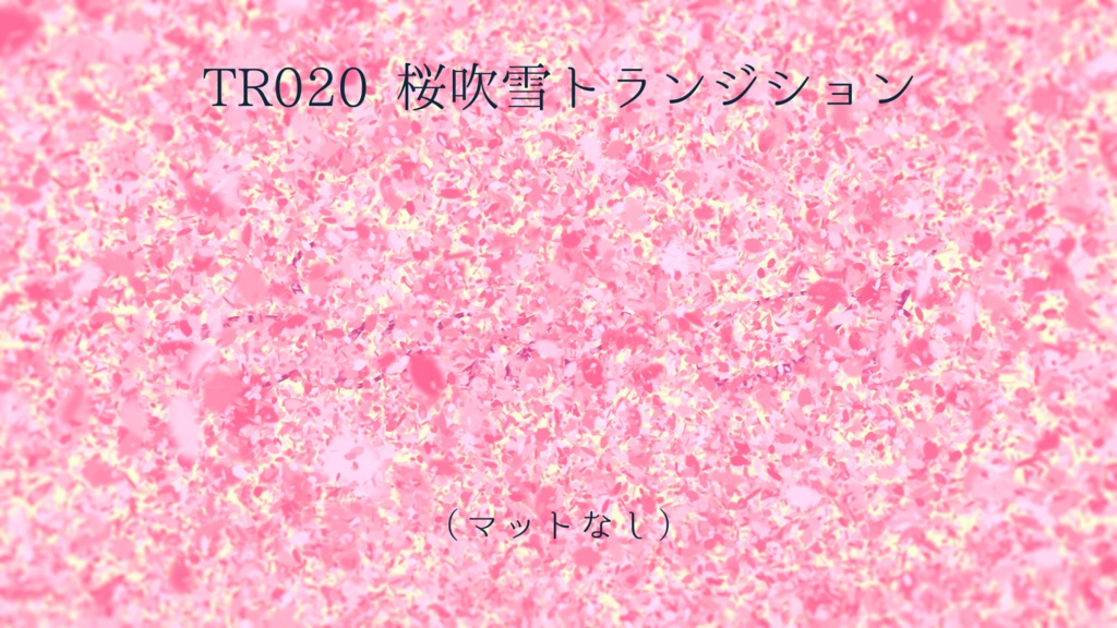 トランジション 桜吹雪【動画素材】