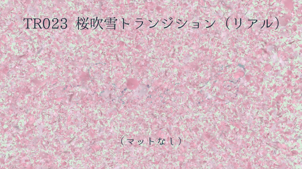 トランジション 桜吹雪(リアル)【動画素材】