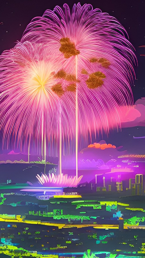 都会の花火