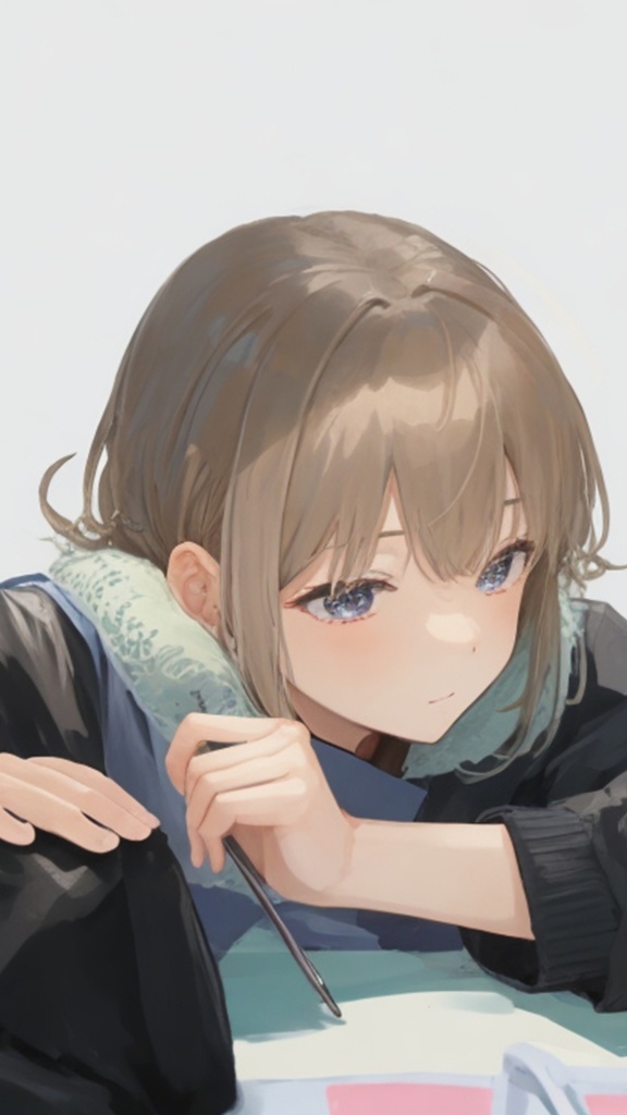 考え事中の女性