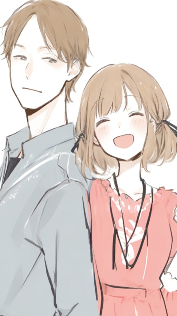 見つめ合う若い男女