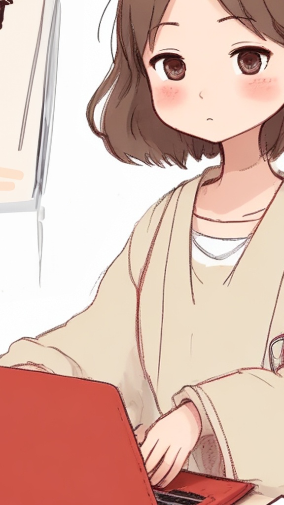 ノートパソコンを使う女性