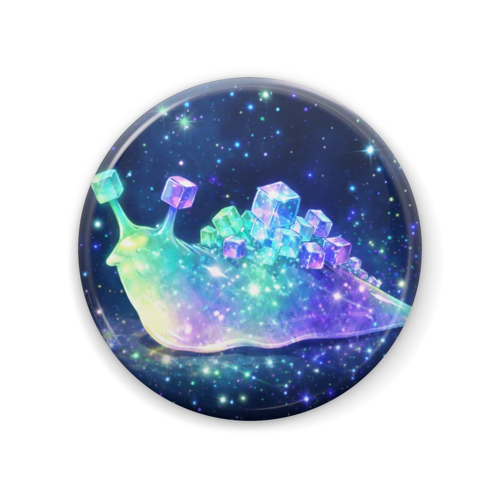 奇獣「蛍石ナメクジ」缶バッジ