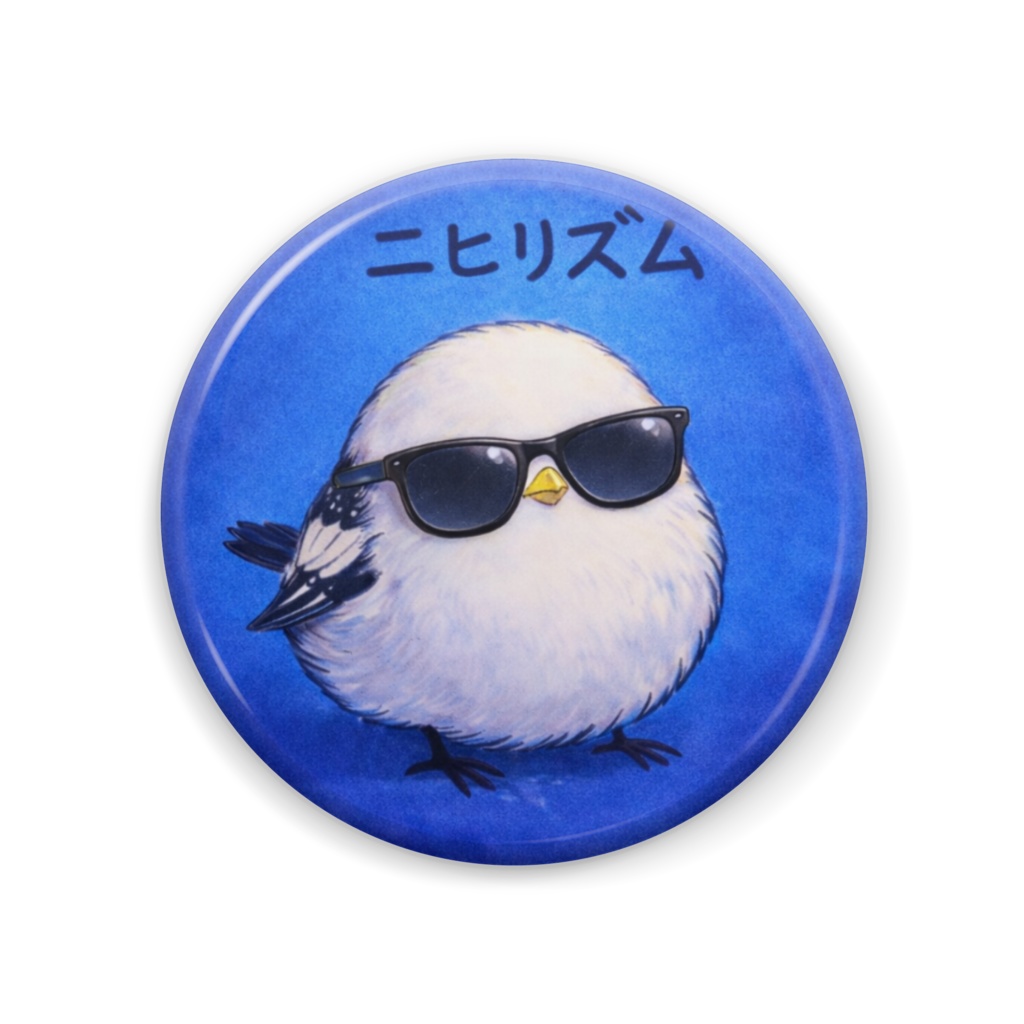 奇獣「ニヒリズムシマエナガ」缶バッジ