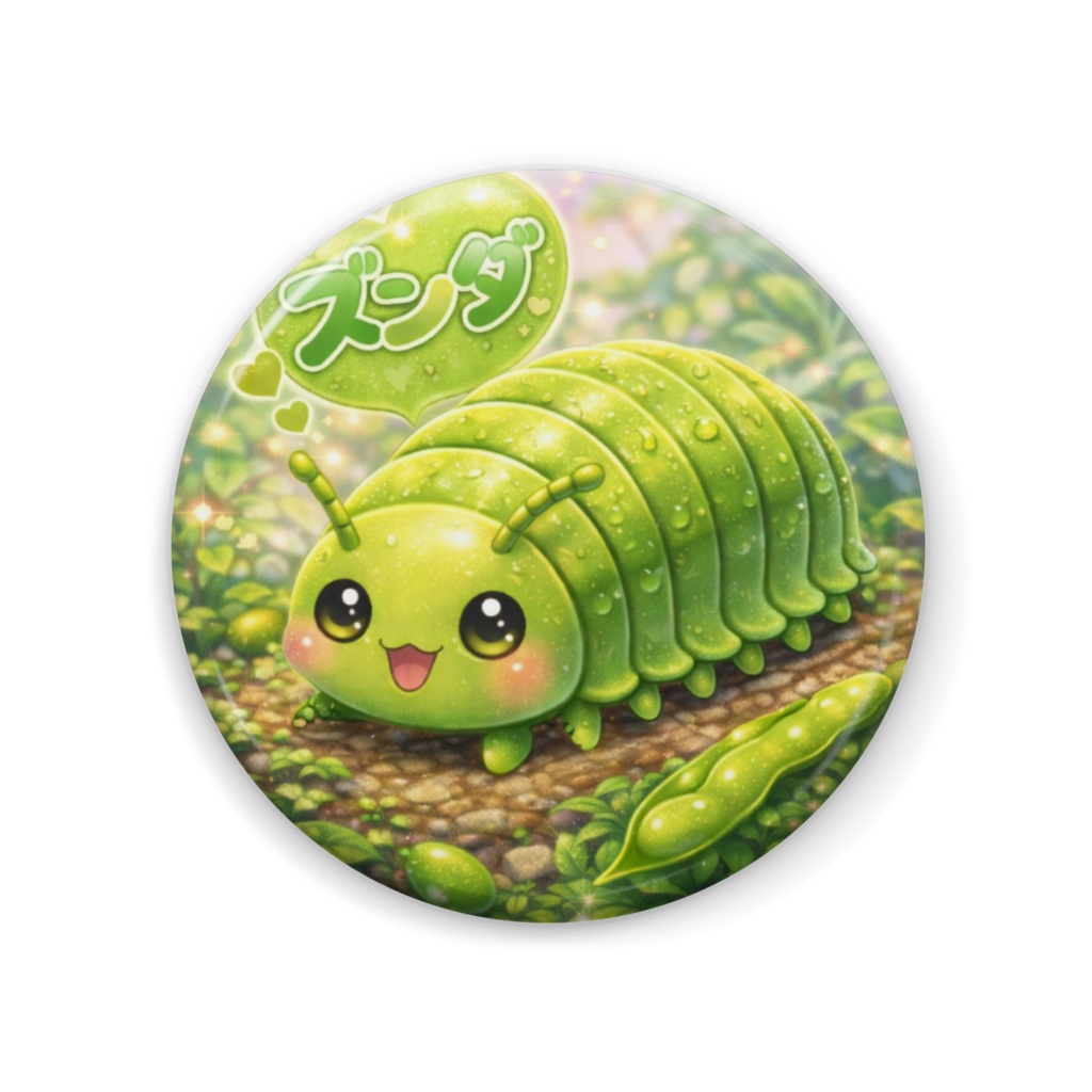 奇獣「ズンダダンゴムシ」缶バッジ