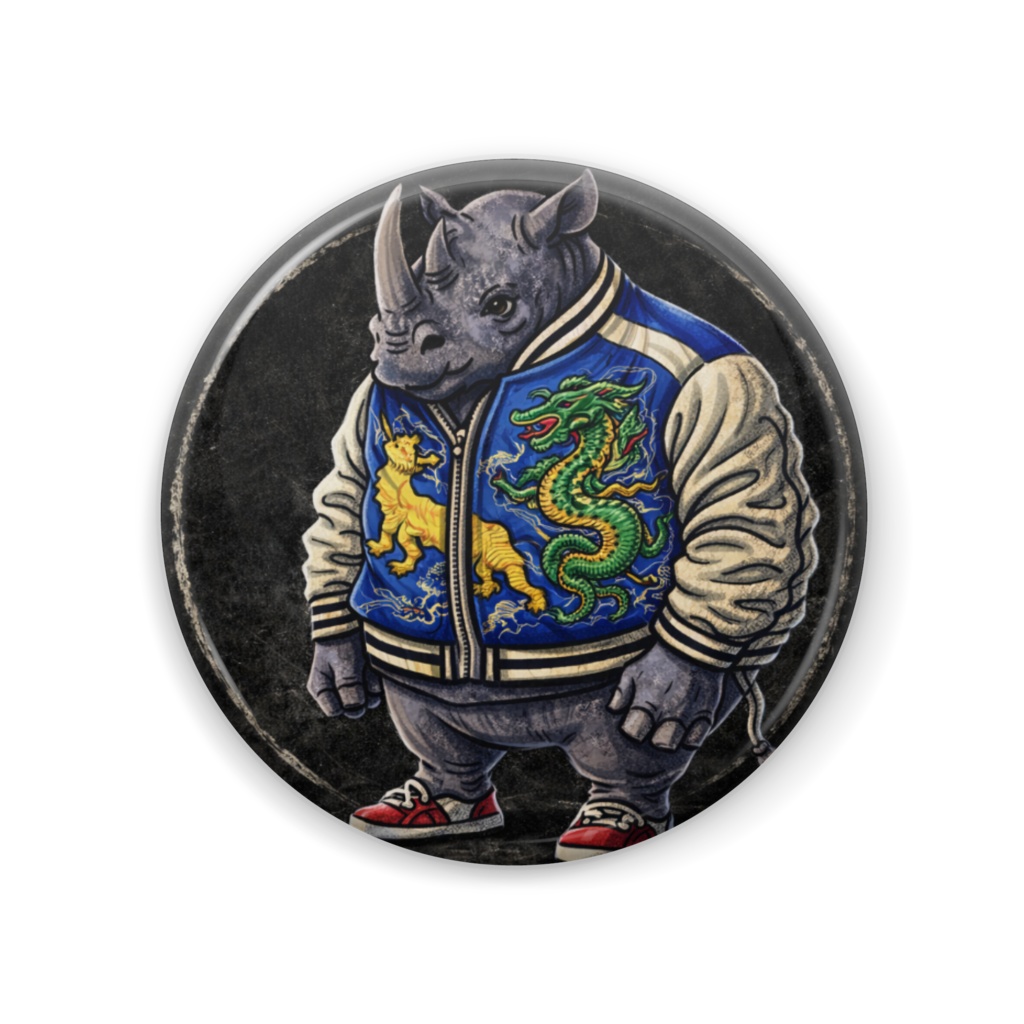 奇獣「スカジャンサイ」缶バッジ