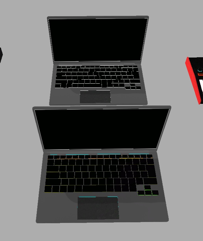 【VRMアバター/VRM用アイテム/FBX同梱】DJ機材セット