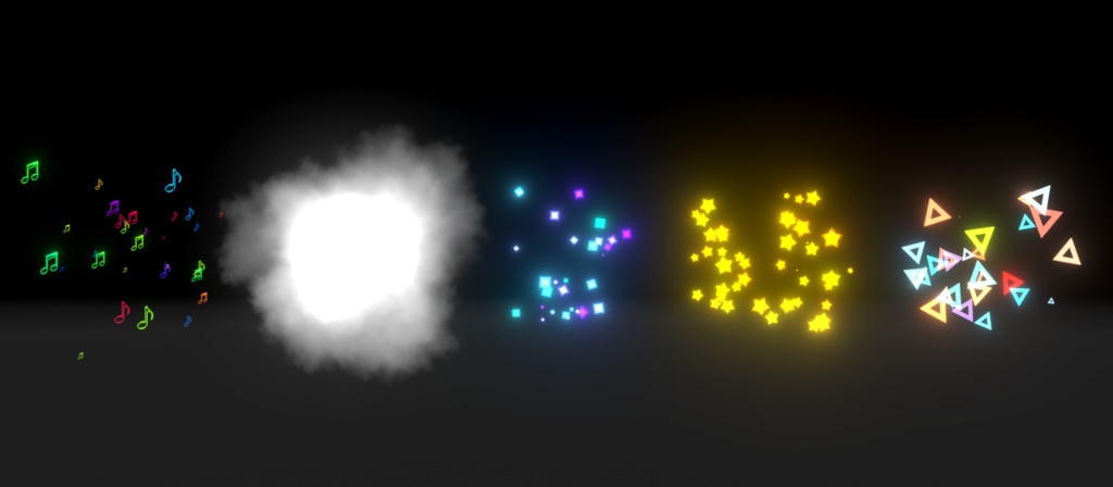 【Unityパーティクル】WAT PARTICLE PACK v1【全15種類】