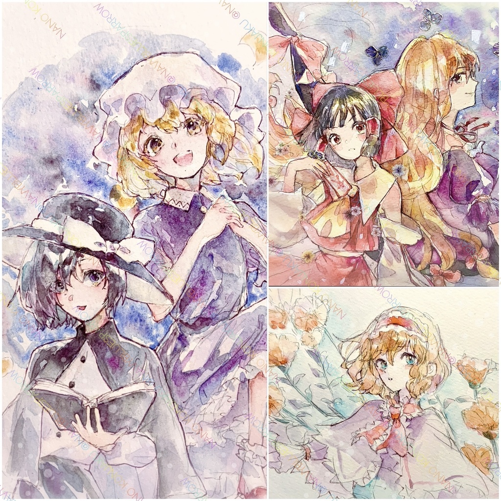 【東方】オーダー 水彩イラスト